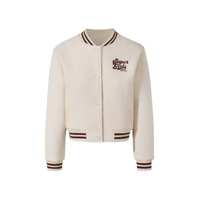 Chaqueta Niña Tipo College Beige Fashion's Park