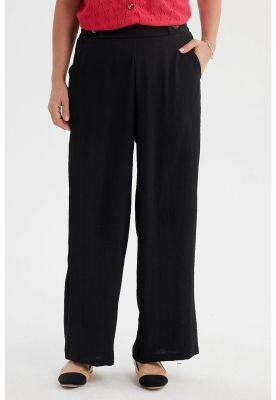 Imagen 1 del producto Pantalón Mujer Crep Botones Negro