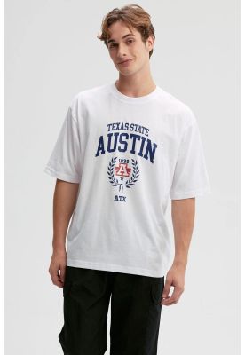 Imagen 1 del producto Polera Hombre Print Central Blanco - lV