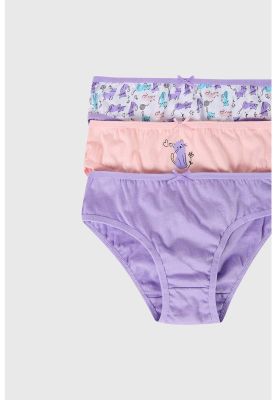 Imagen 2 del producto Calzón Niña Tripack Print Lila