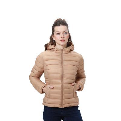 Parka Mujer Corta Plummy Camel
