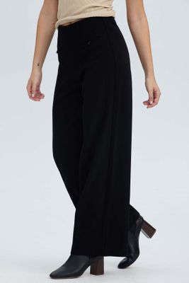 Imagen 2 del producto Pantalón Mujer Sastrero Tapetas Delanteras Negro