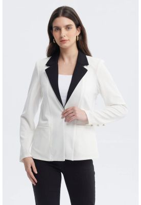Imagen 1 del producto Blazer Mujer Contraste Crudo