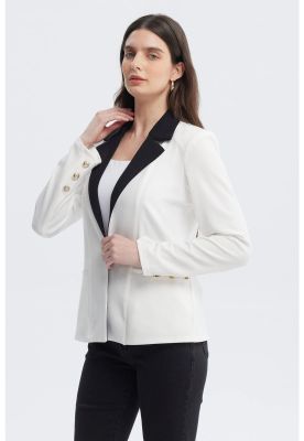 Imagen 2 del producto Blazer Mujer Contraste Crudo