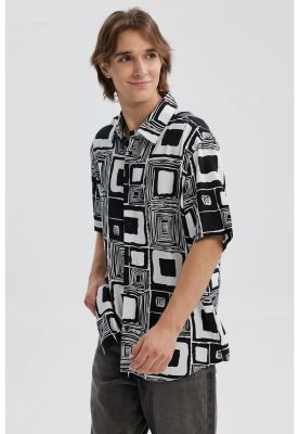 Imagen 2 del producto Camisa Hombre Full Print Negro