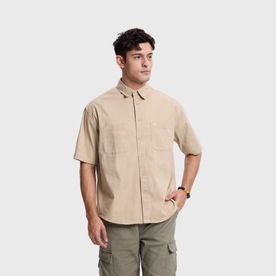 Imagen 2 del producto Camisa Hombre Denim Bolsillo Color Kaki Claro Fashions Park