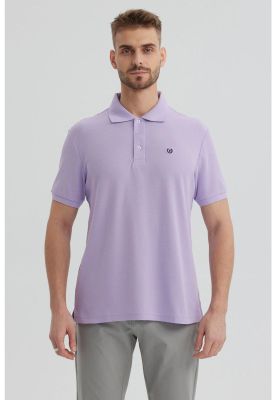 Imagen 1 del producto Polera Hombre Pique Básica Lisa Lila l