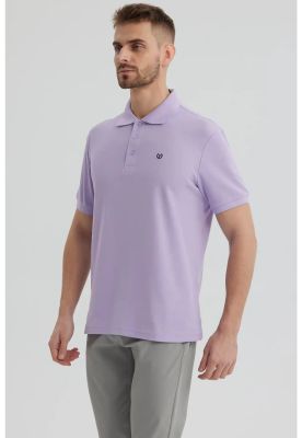 Imagen 2 del producto Polera Hombre Piqué Básica Lisa Lila - ll