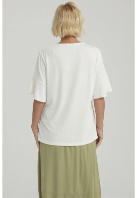 Imagen 2 del producto Polera Mujer Detalle Escote Crudo