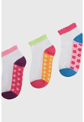 Imagen 2 del producto Calceta Deportiva Niña Tripack Blanco - ll