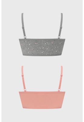 Imagen 2 del producto Sostén Niña Bipack Peto Colores Lisos Gris