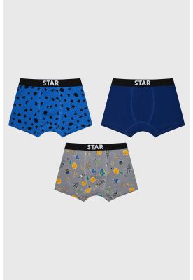 Imagen 1 del producto Boxer Niño Tripack Liso Azul