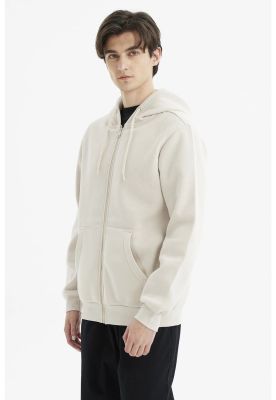 Imagen 2 del producto Polerón Hombre Full Zipper Basico Beige