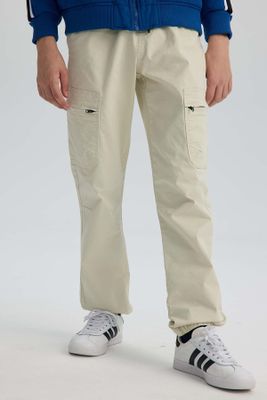 Imagen 2 del producto Pantalón Niño Gabardina Cargo Crudo