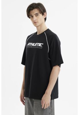 Imagen 2 del producto Polera Hombre Oversize Print Negro