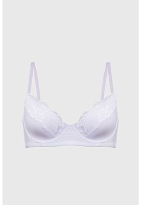 Sostén Mujer Copa Soft Encaje Superior Blanco