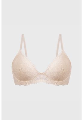 Sostén Mujer Copa Soft Encaje Crudo