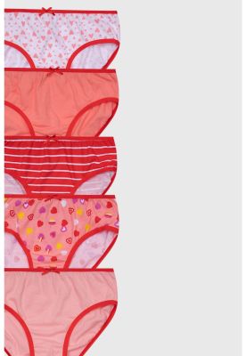 Imagen 2 del producto Calzón Niña 5 Pack Full Print Mini Print Rosado