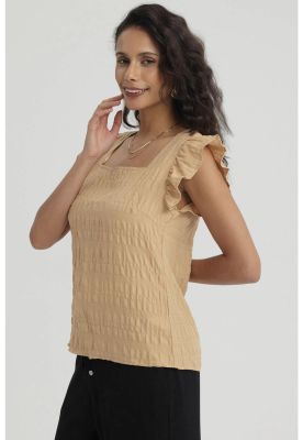 Imagen 2 del producto Blusa Mujer Manga Con Vuelos Camel