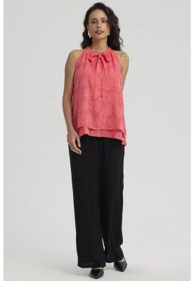 Pantalón Mujer Pretina Elasticada Negro