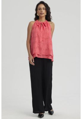 Pantalón Mujer Pretina Elasticada Negro