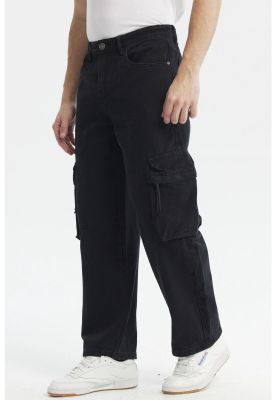 Imagen 2 del producto Jeans Hombre Baggy Multicargo Negro