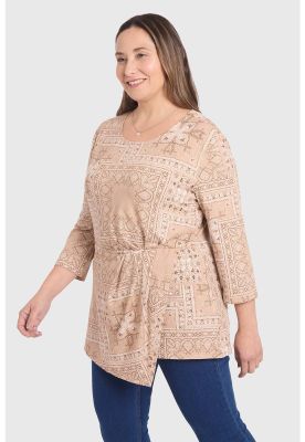 Imagen 2 del producto Polera Mujer Estampada Beige - ll