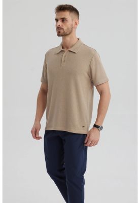 Imagen 2 del producto Polera Hombre Slim Cuello Camisero Beige- ll