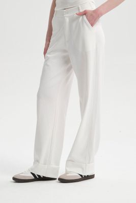 Imagen 2 del producto Pantalón Mujer Basta Doblada Crudo