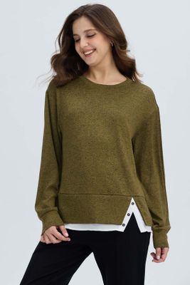 Sweater Mujer Basta Verde Militar