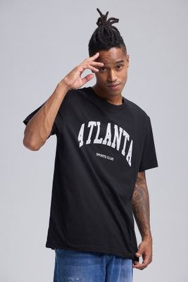 Fashion´S Park Polera Hombre Estampado Negro