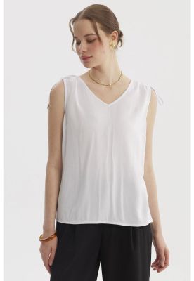Imagen 1 del producto Blusa Mujer Blusa Amarra Aplicación Blanco