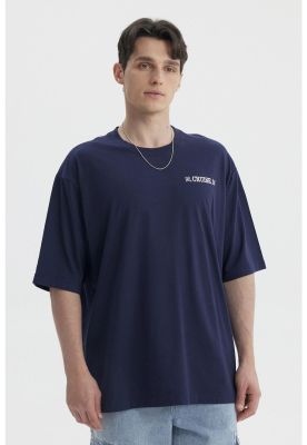Imagen 1 del producto Polera Hombre Print Oversize Azul