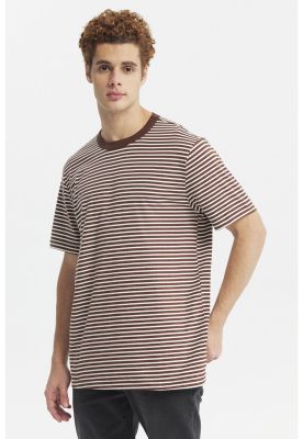 Imagen 2 del producto Polera Hombre Rayas Chocolate