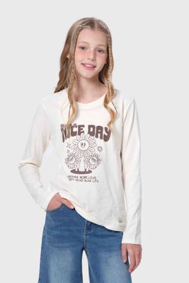 Imagen 2 del producto Polera Niña Beige