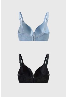 Imagen 2 del producto Sostén Mujer Bipack Support Full Encaje Azul Claro