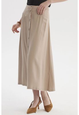 Imagen 2 del producto Falda Mujer Midi Beige Claro