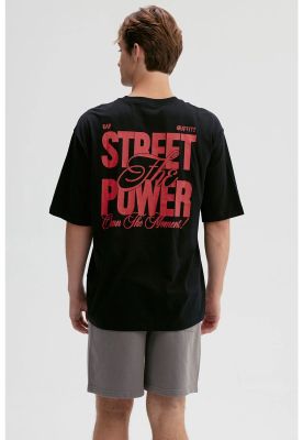 Imagen 2 del producto Polera Hombre Doble Print Negro l