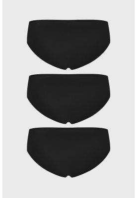 Imagen 2 del producto Calzón Mujer Tripack Algodón Liso Negro