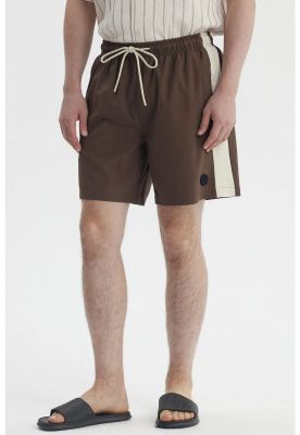 Imagen 2 del producto Short de Baño Hombre Liso Chocolate