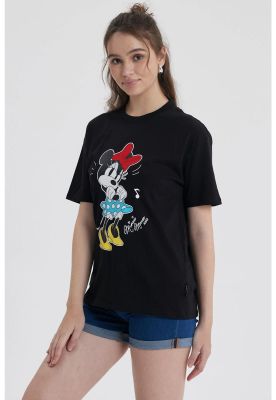 Imagen 2 del producto Polera Mujer Oversize Minnie Negro