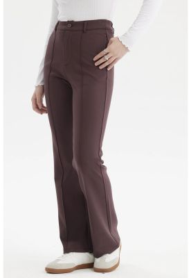 Imagen 2 del producto Pantalón Mujer Sastrero Punto Roma Chocolate