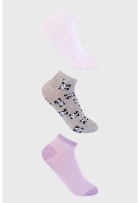 Calceta Deportiva Mujer Tripack Lila - VII