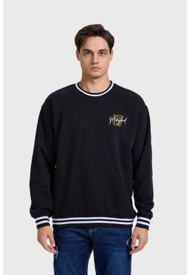 Polerón Hombre Print College Negro - lV