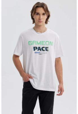 Imagen 1 del producto Polera Hombre Estampado Blanco VI