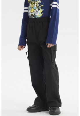 Imagen 2 del producto Pantalón Niño Calce Recto Taslan Negro