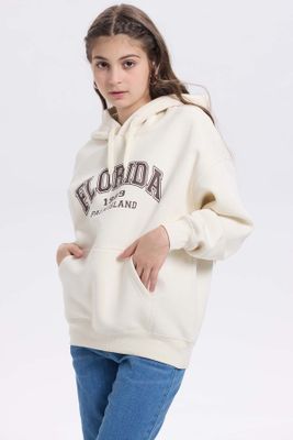 Imagen 2 del producto Polerón Niña Print College Beige