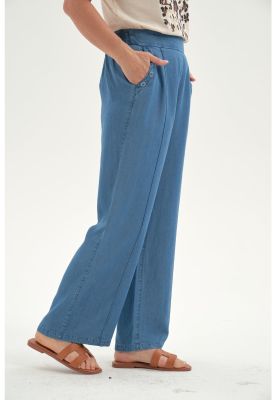 Imagen 2 del producto Jeans Mujer Tencel Pretina Elasticada Azul Claro