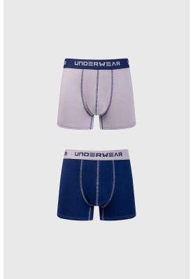 Bóxer Hombre Bipack Regalable Azul