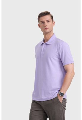 Imagen 2 del producto Polera Hombre Piqué Básica Lila